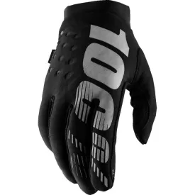 100% Women's Brisker Gloves - Black/Gray