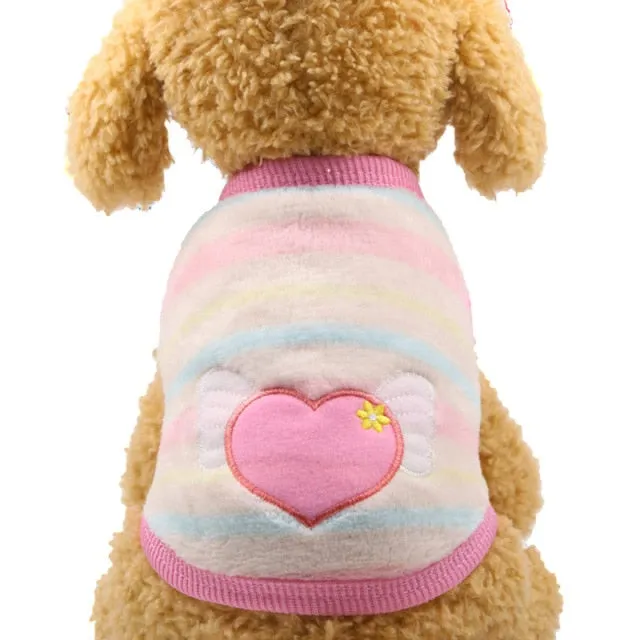 12 Colors Cartoon Puppy Vest Clothing