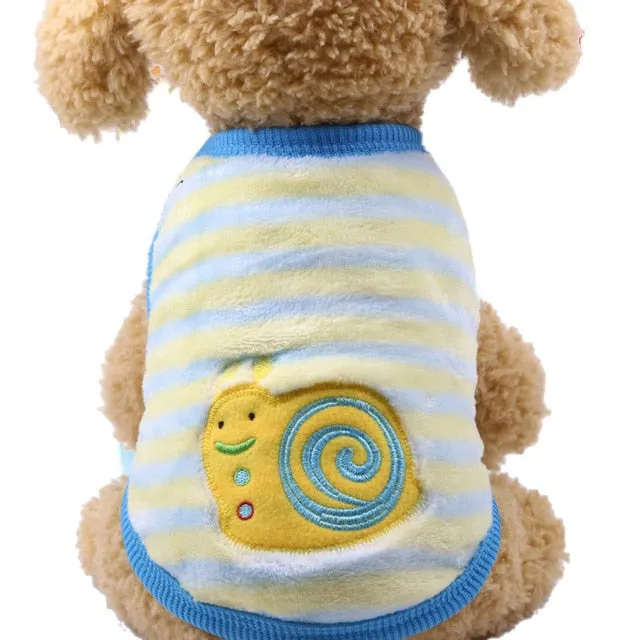 12 Colors Cartoon Puppy Vest Clothing