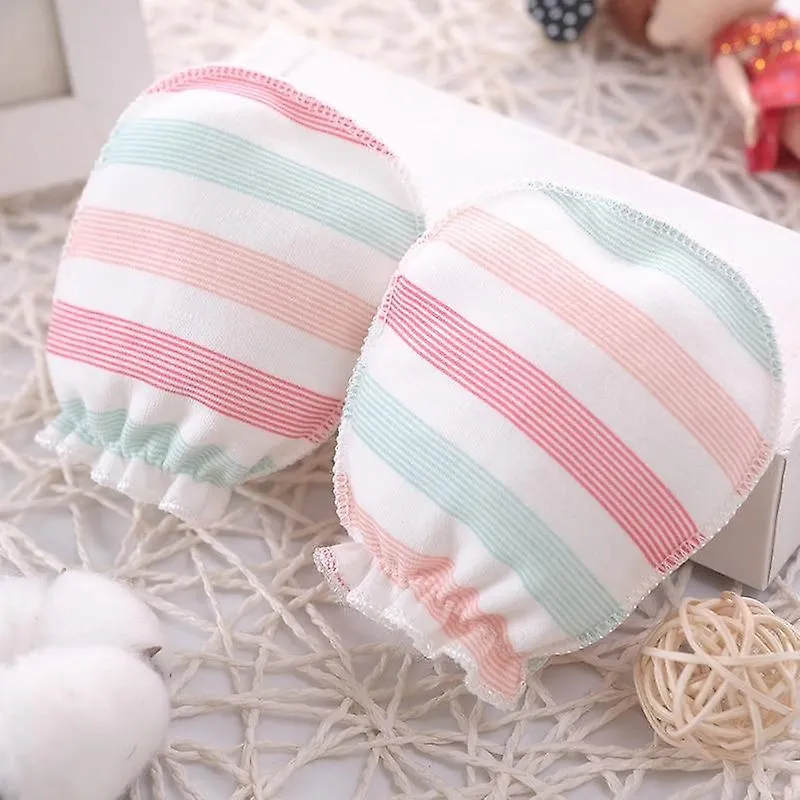 3PCs Gloves Mittens Baby Anti Scratching Gloves Newborn Cotton Protection Hand