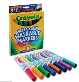 8 ct. Ultra-Clean Washable Bright, Broad Line, Color Max Markers