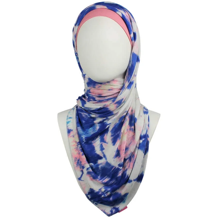 A Breath of Fresh Air Patterned Jersey Hijab