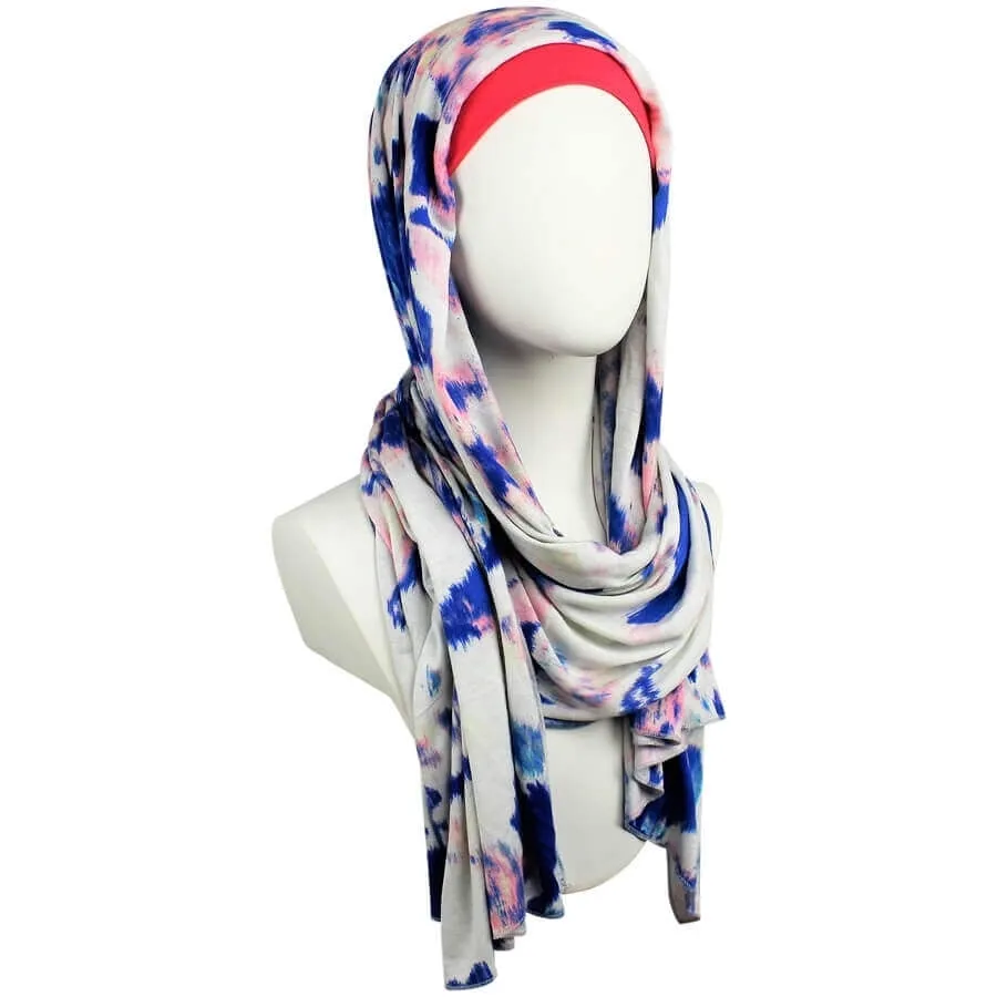 A Breath of Fresh Air Patterned Jersey Hijab