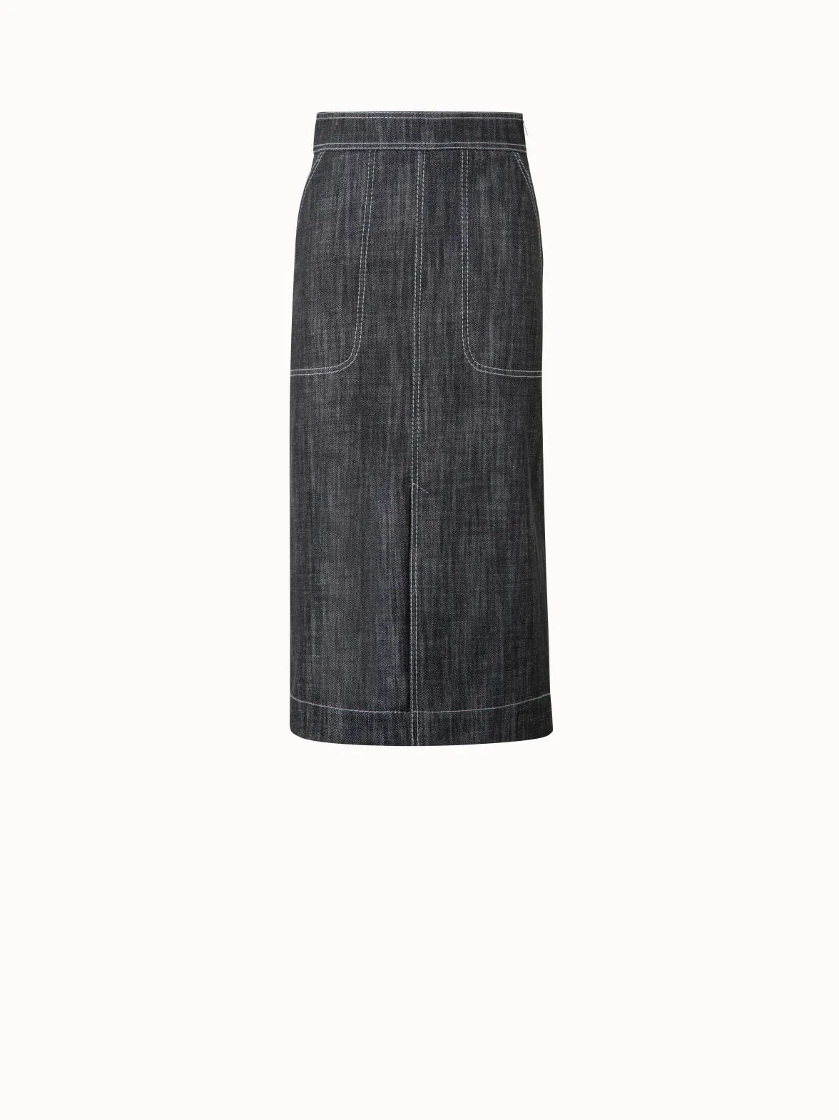 A-Line Skirt in Cotton Denim