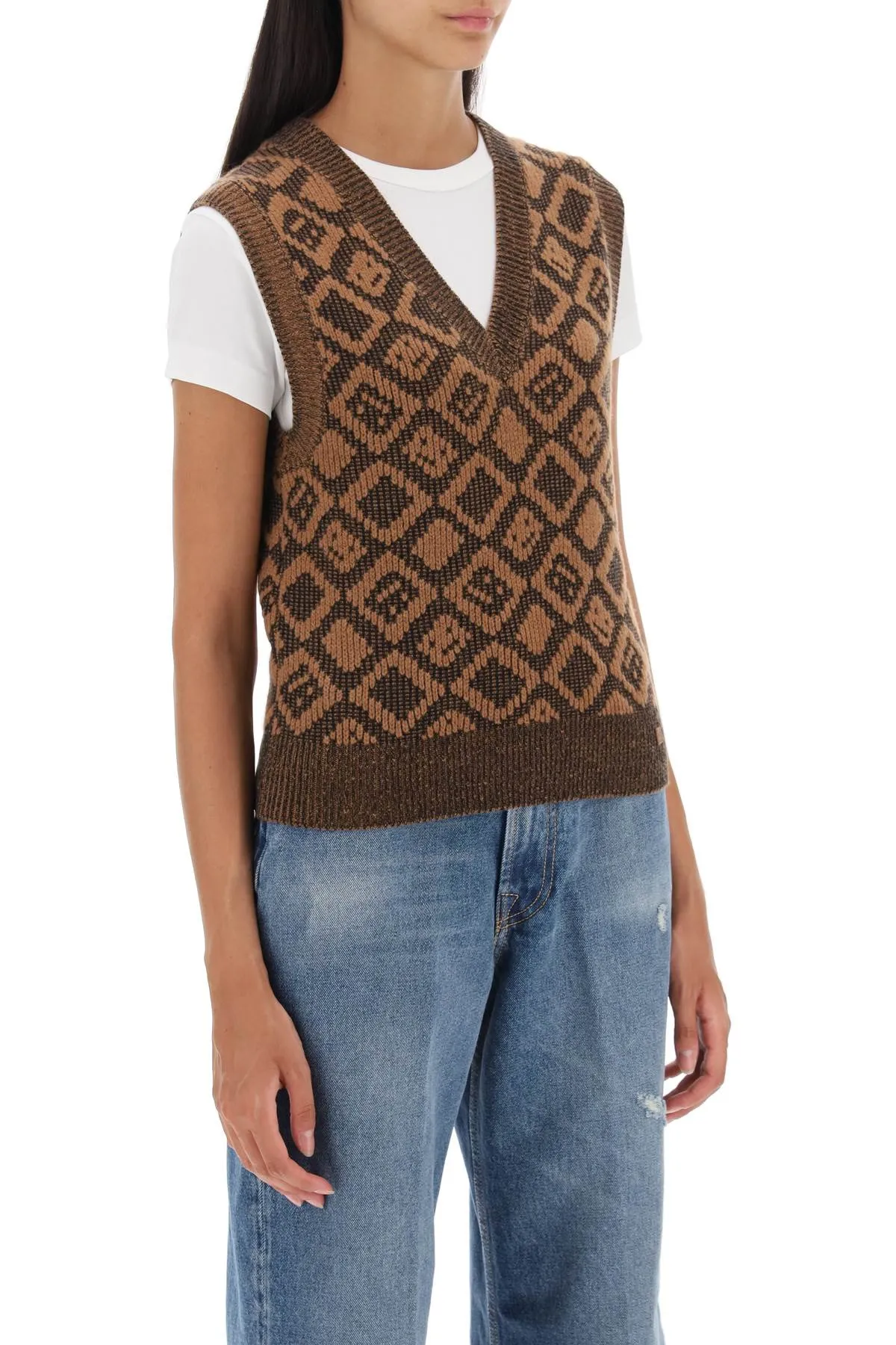 Acne studios face tiles vest