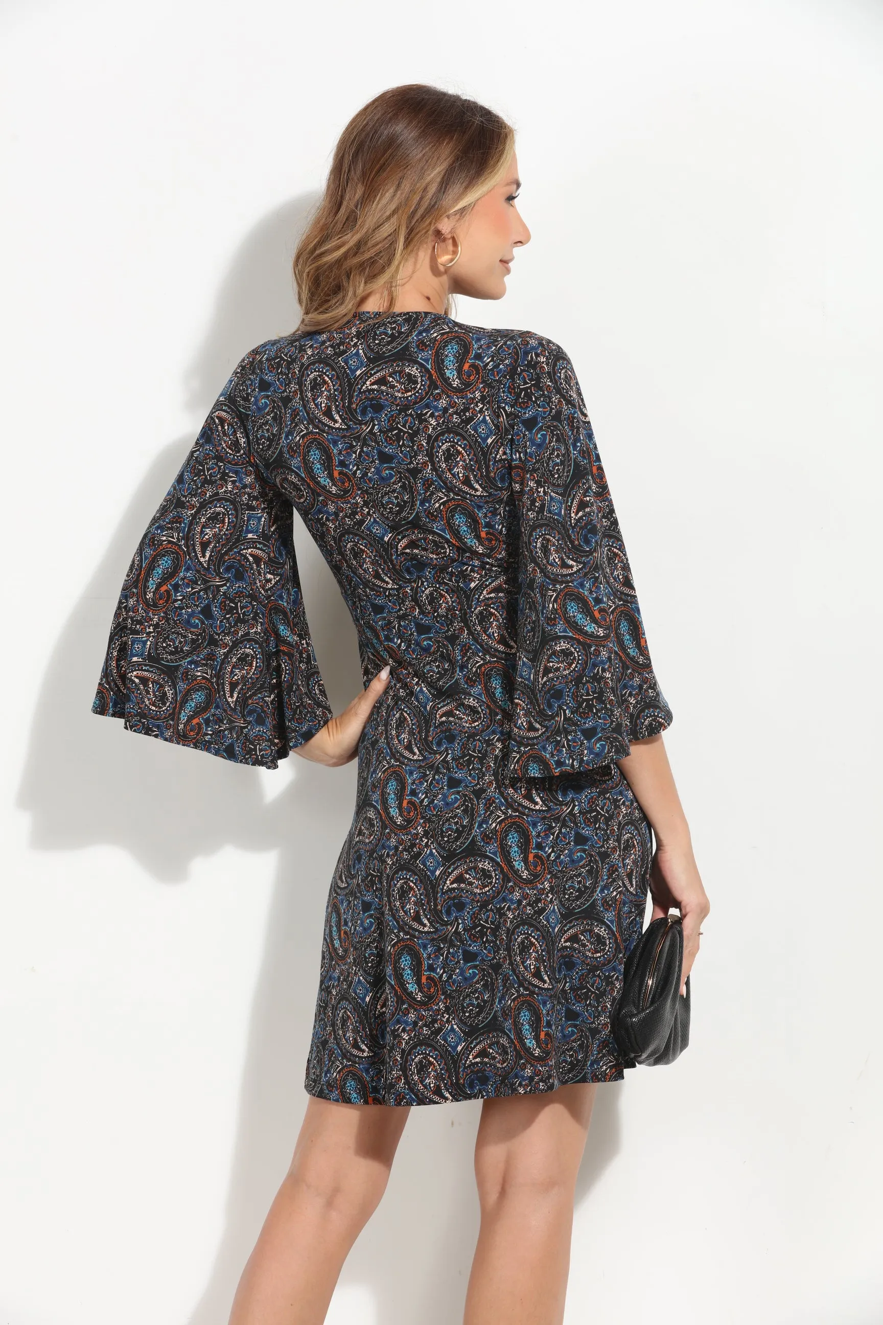 Alona Stretch Kimono Sleeve Dress-BEST SELLER