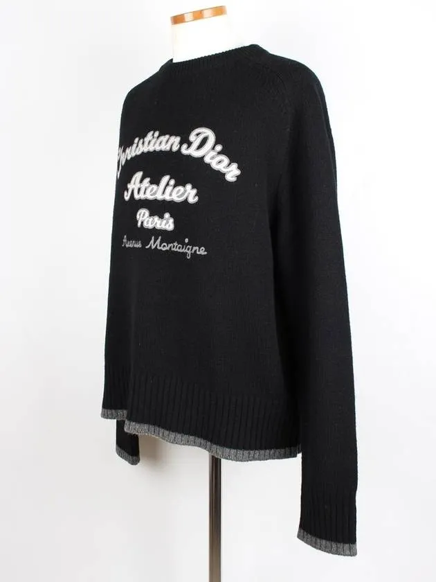 Atelier logo knit XL