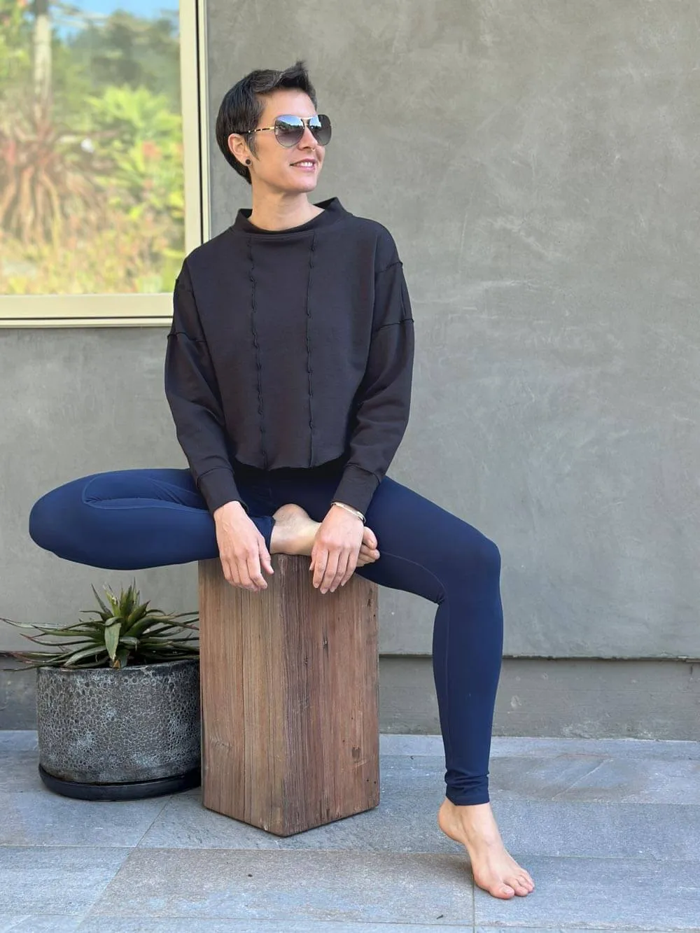 Bamboo Fleece Neci Sweatshirt