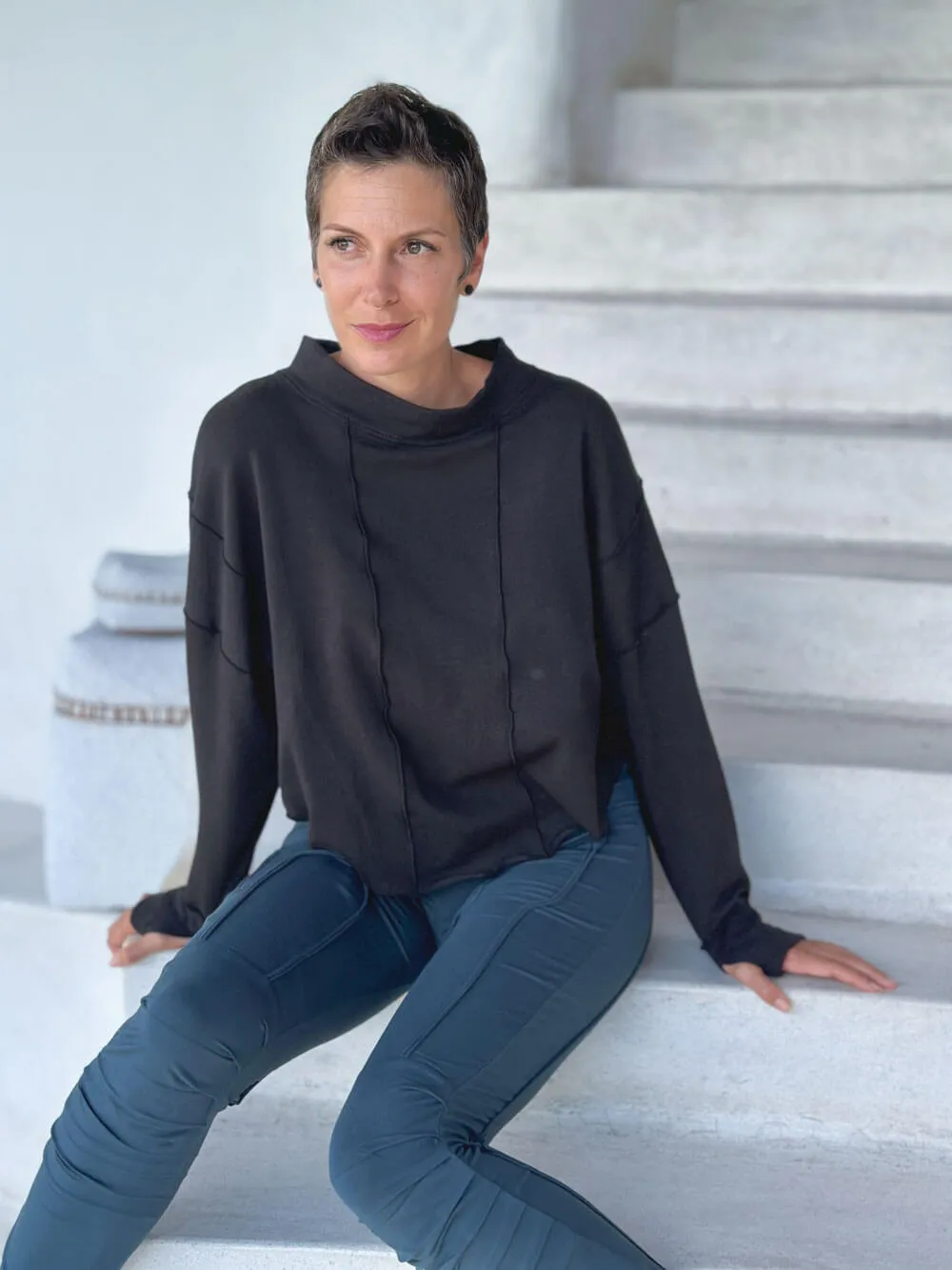 Bamboo Fleece Neci Sweatshirt