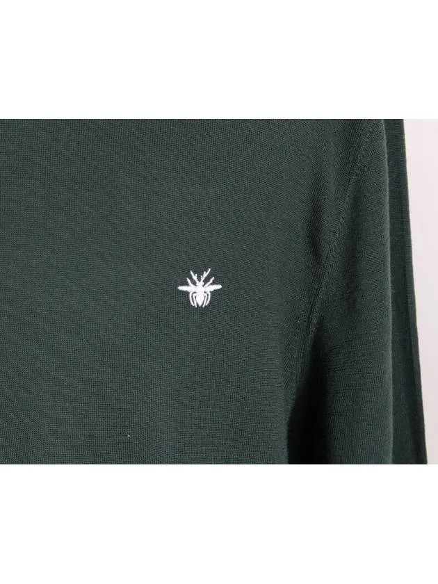 bee embroidery knit