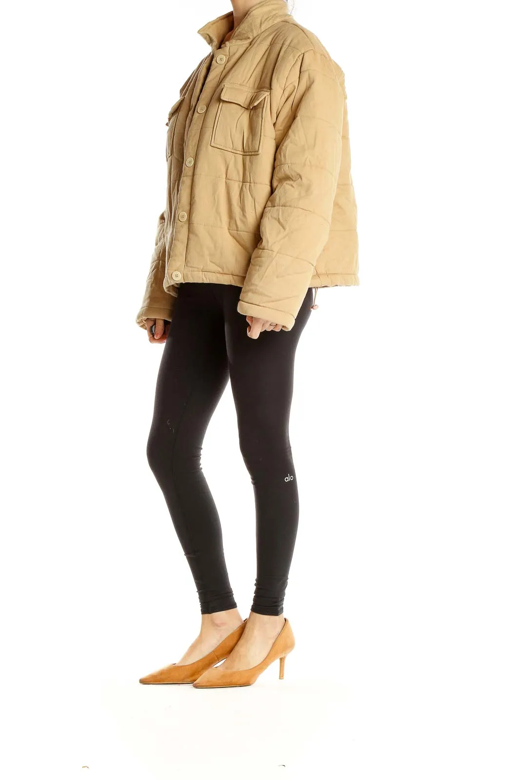 Beige Puffer Jacket