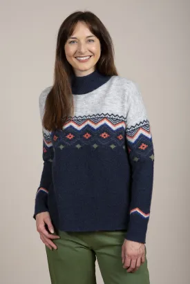 Belmont Fairisle Jumper Navy