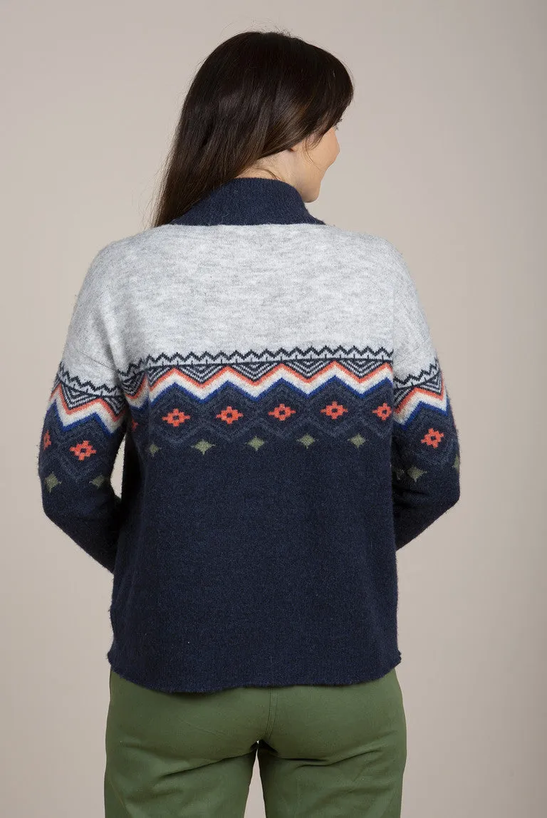 Belmont Fairisle Jumper Navy