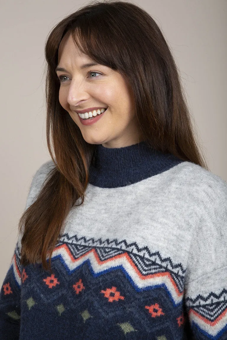 Belmont Fairisle Jumper Navy