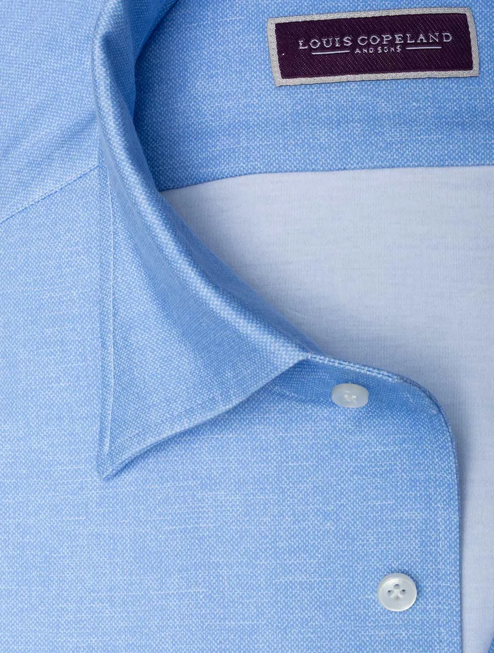 Belmont Jersey Stretch Cotton Shirt Blue