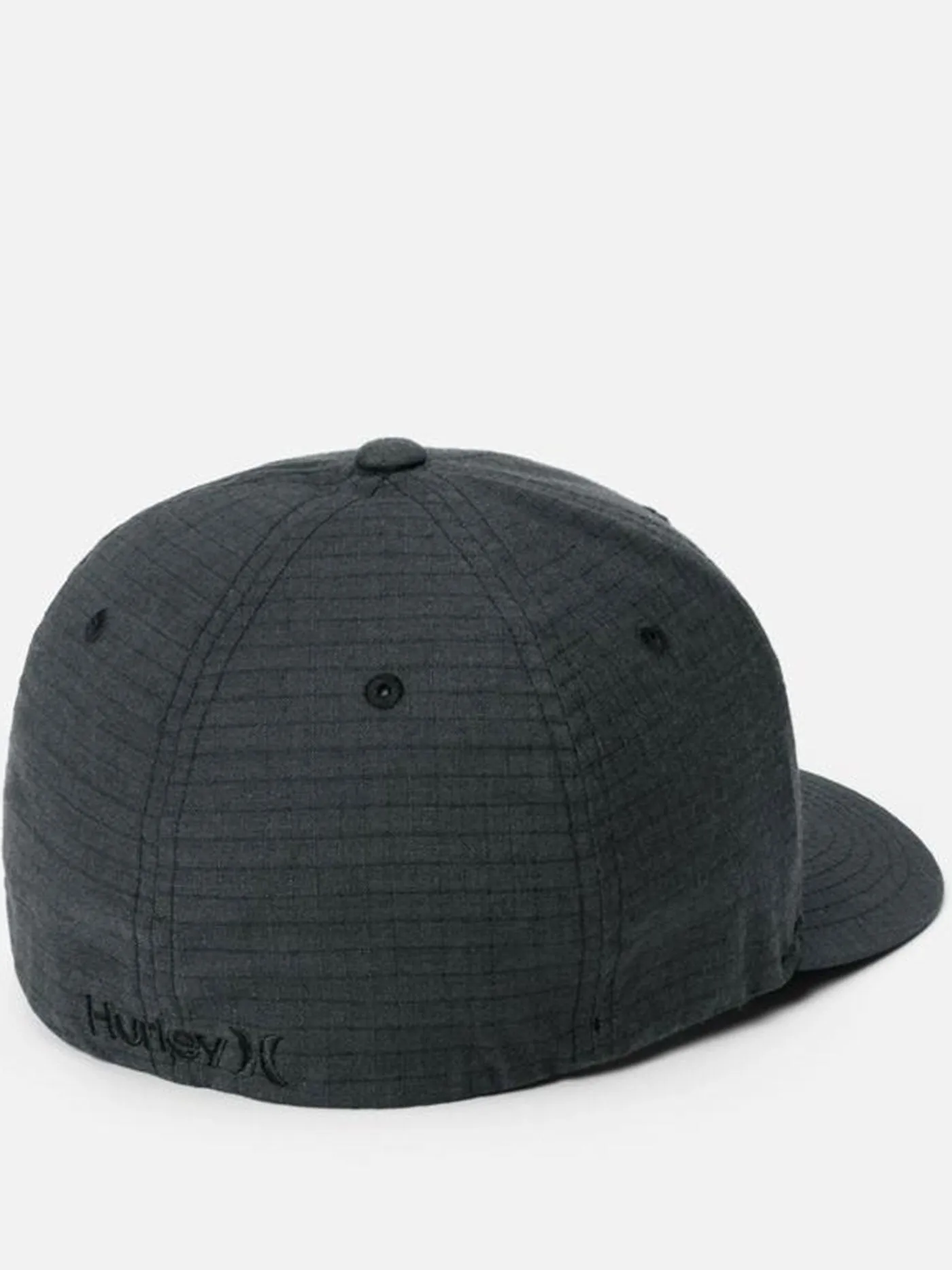 Black Textures Stretch Fitted Hat