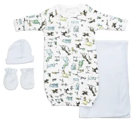 Boys 4 Piece Layette Set