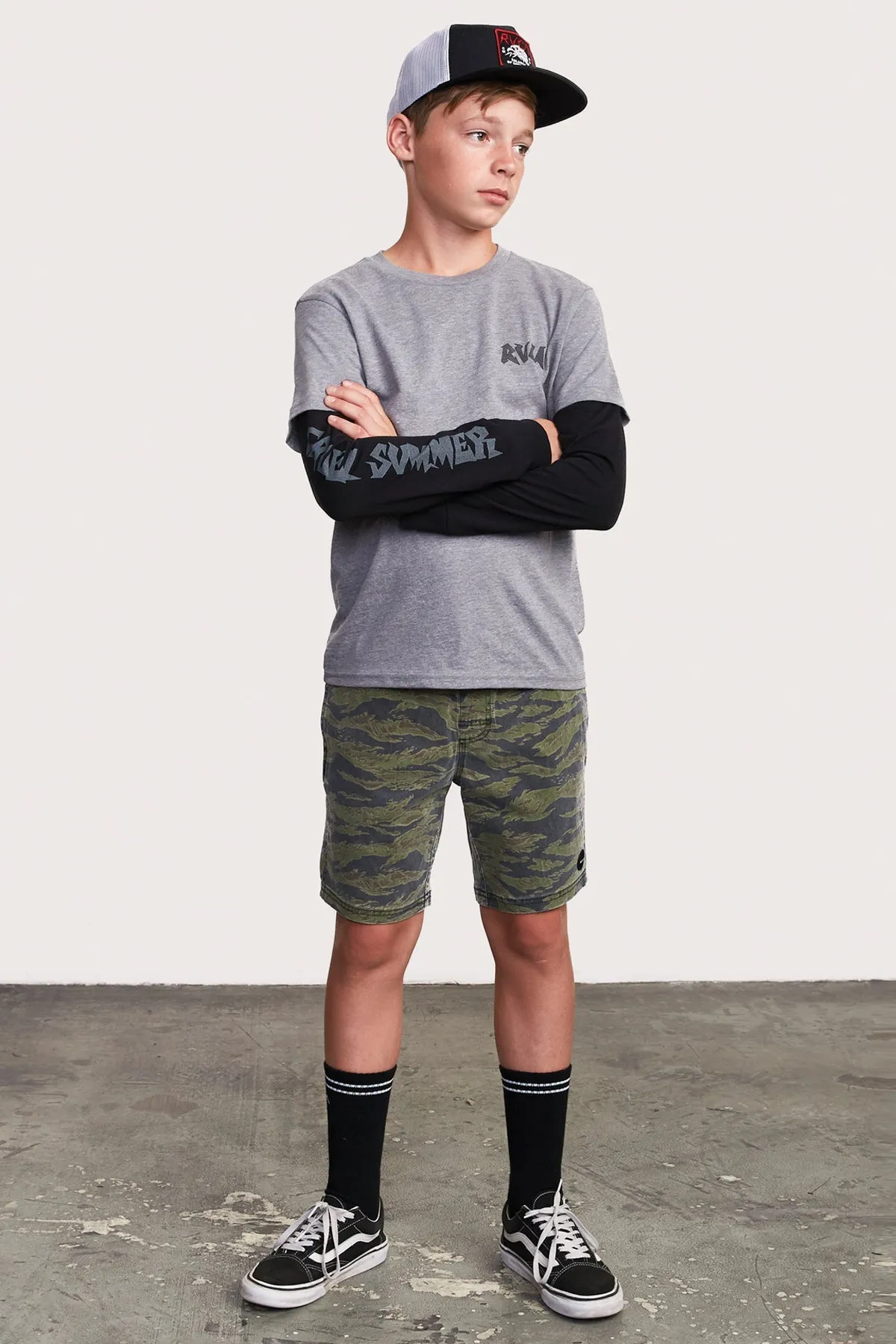 Boys Shorts RVCA Escape Camo (Size 8 left)