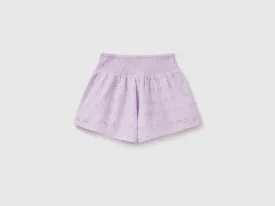 Butterfly shorts with broderie anglaise embroidery