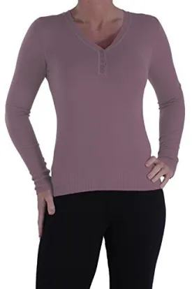 Button Detail V Neck Jumper