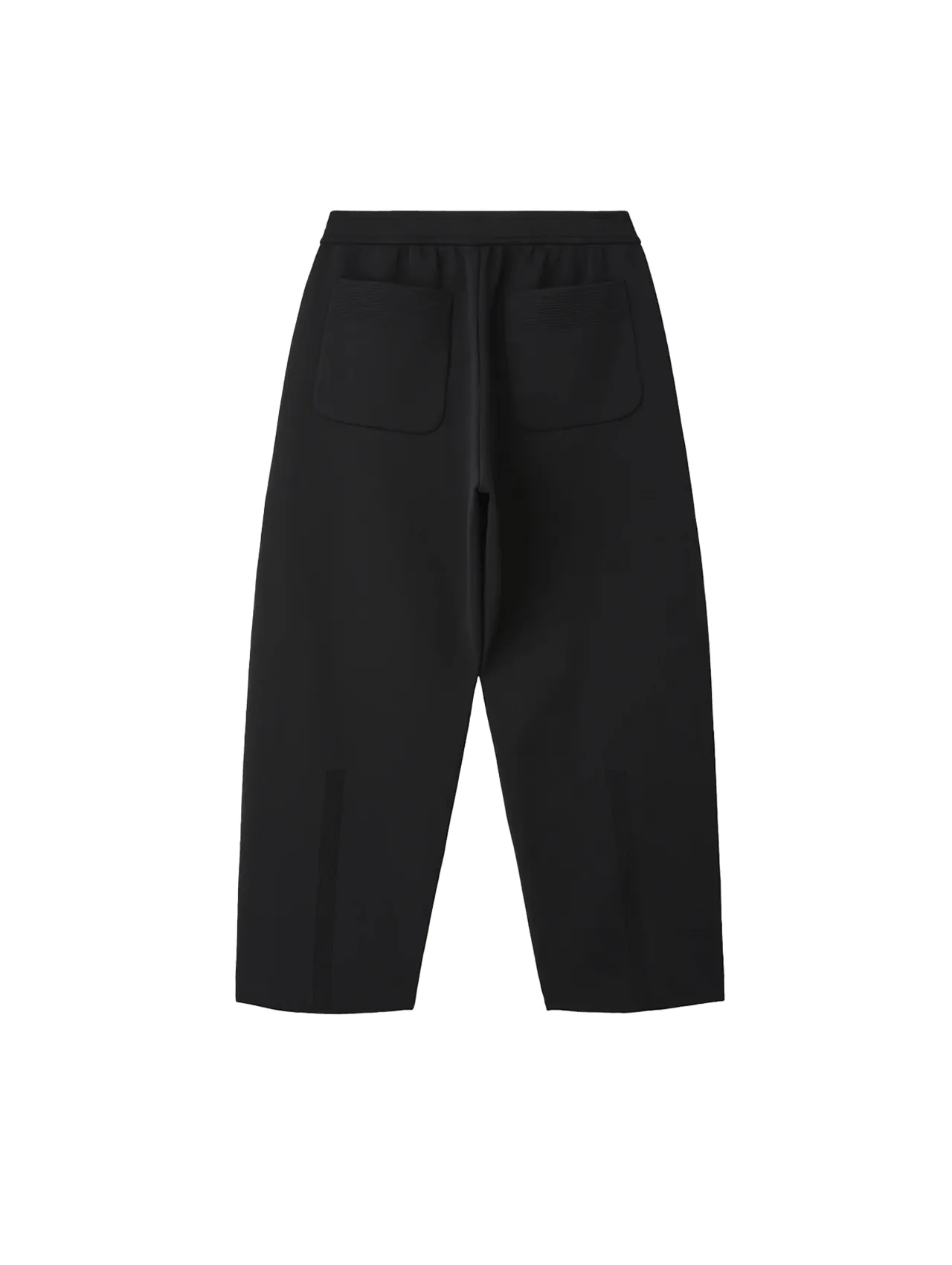 CFCL Black Milan Rib Curved Pants