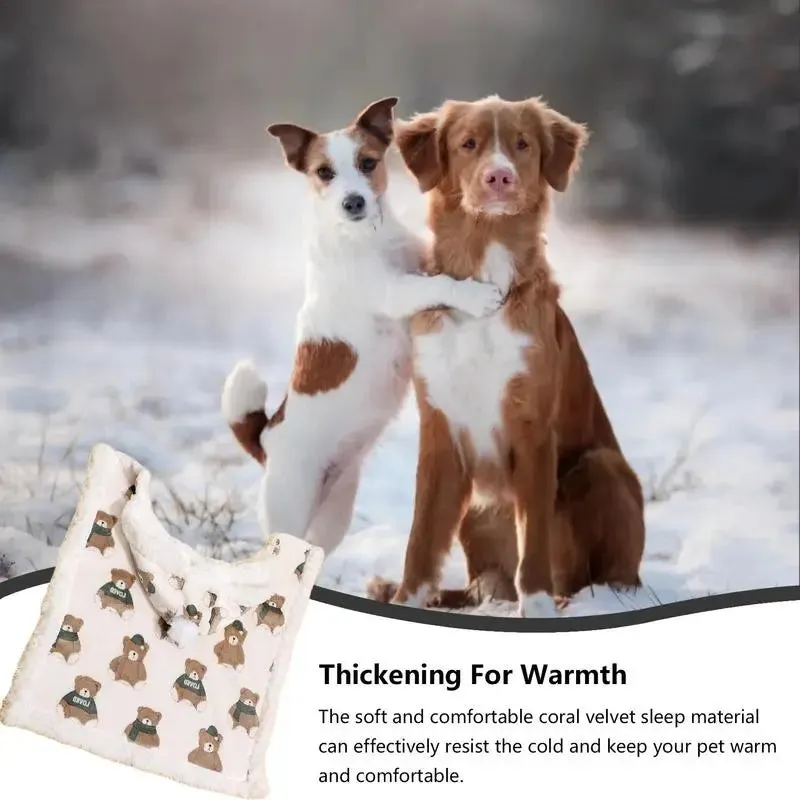 Cozy Winter Sweaters & Blanket Set for Small Dogs