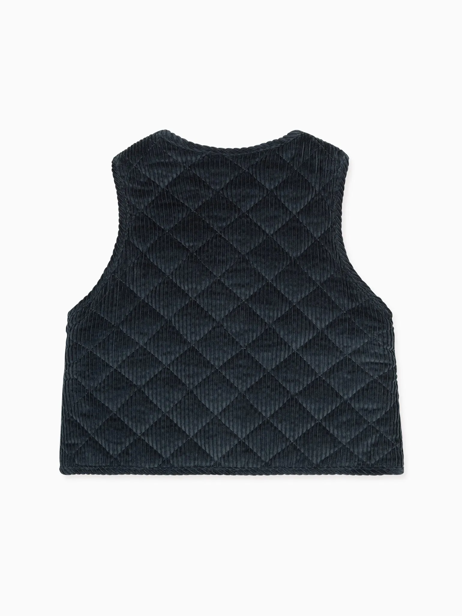 Dark Blue Caza Kids Sleeveless Jacket