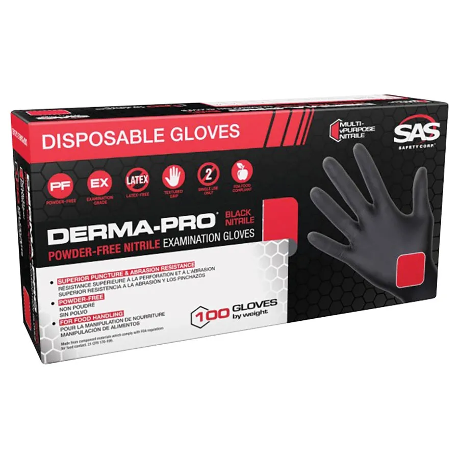 Derma-Pro Nitrile Exam Grade Disposable Gloves 4.5 mil C66541