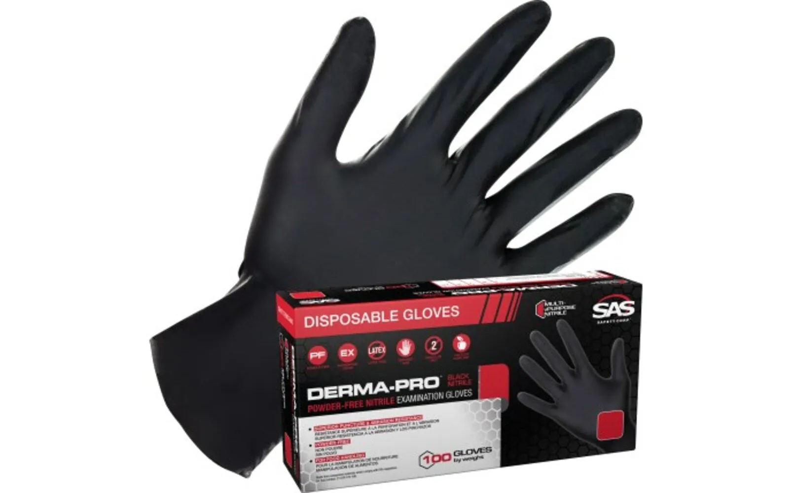 Derma-Pro Nitrile Exam Grade Disposable Gloves 4.5 mil C66541