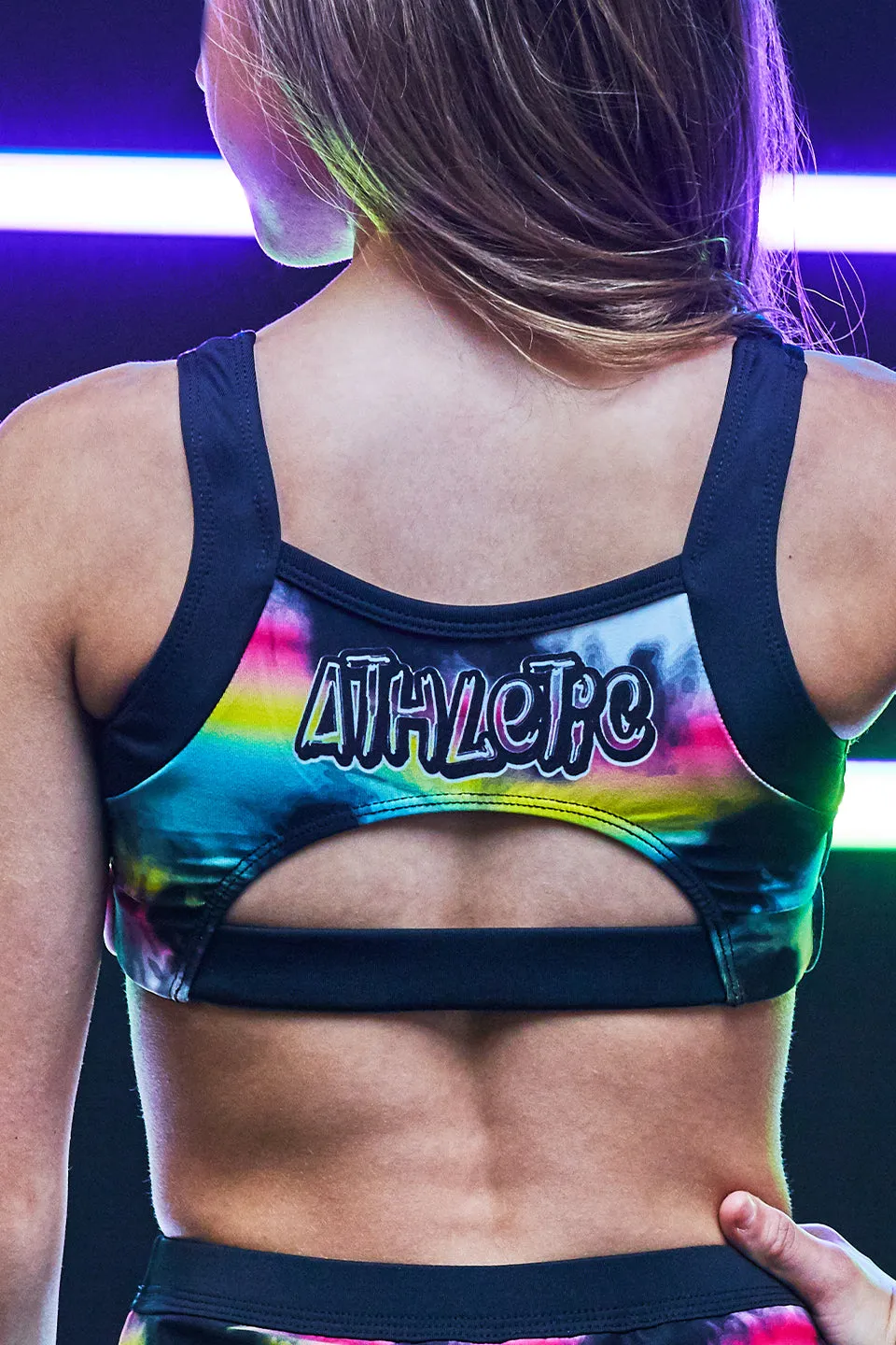 Devyn Sports Bra in Tie Dye Crush