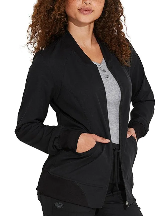 Dickies Dynamix 25.5 Inch Women's Zip Front Warm-up Jacket