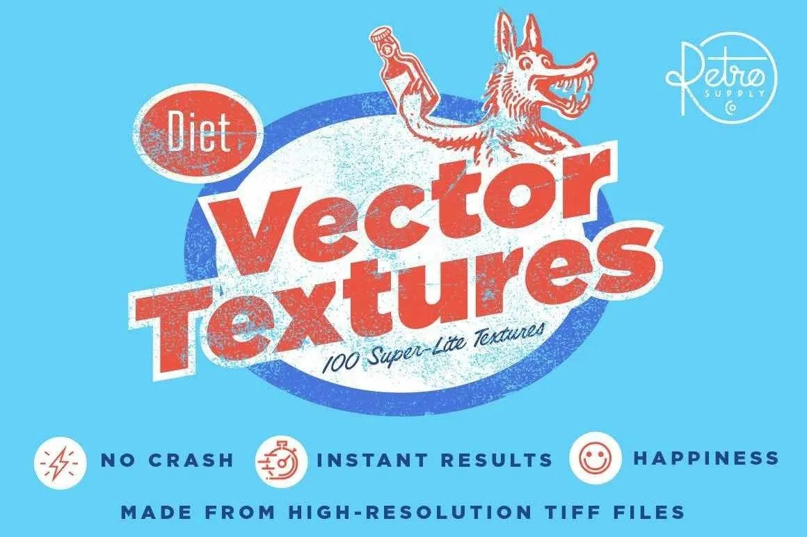 Diet Vector Textures Bundle for Adobe Illustrator