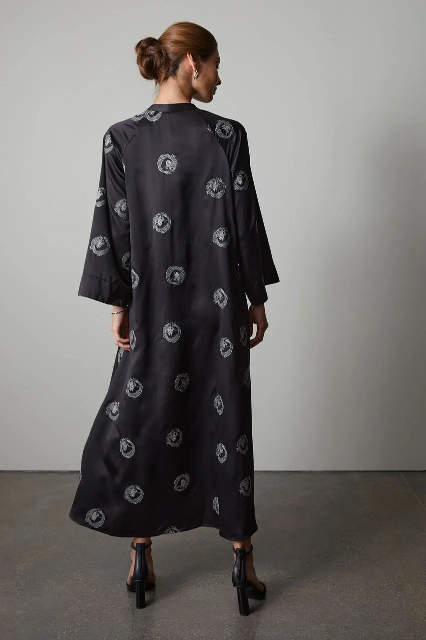 Dragon Crest Zip Caftan