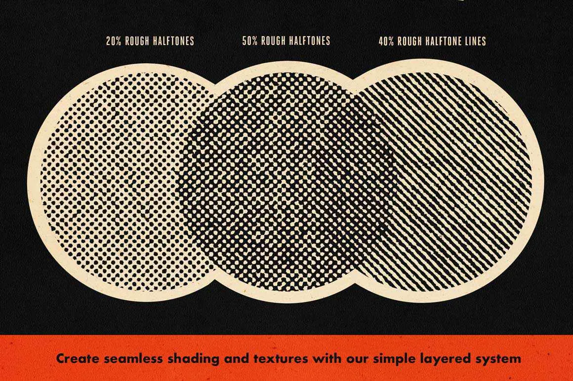 DupliTone Halftone Swatches for Illustrator