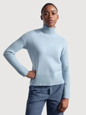 Erminia Light Blue Woman Cashmere Pullover | Rifò