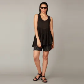 Essential Linen Beach Dress (Black)