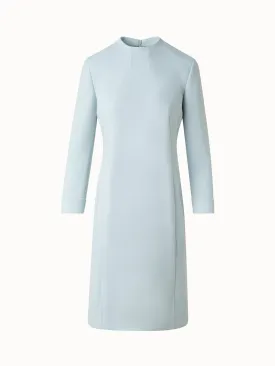 Fitted Sheath Dress in Wool Double-Face