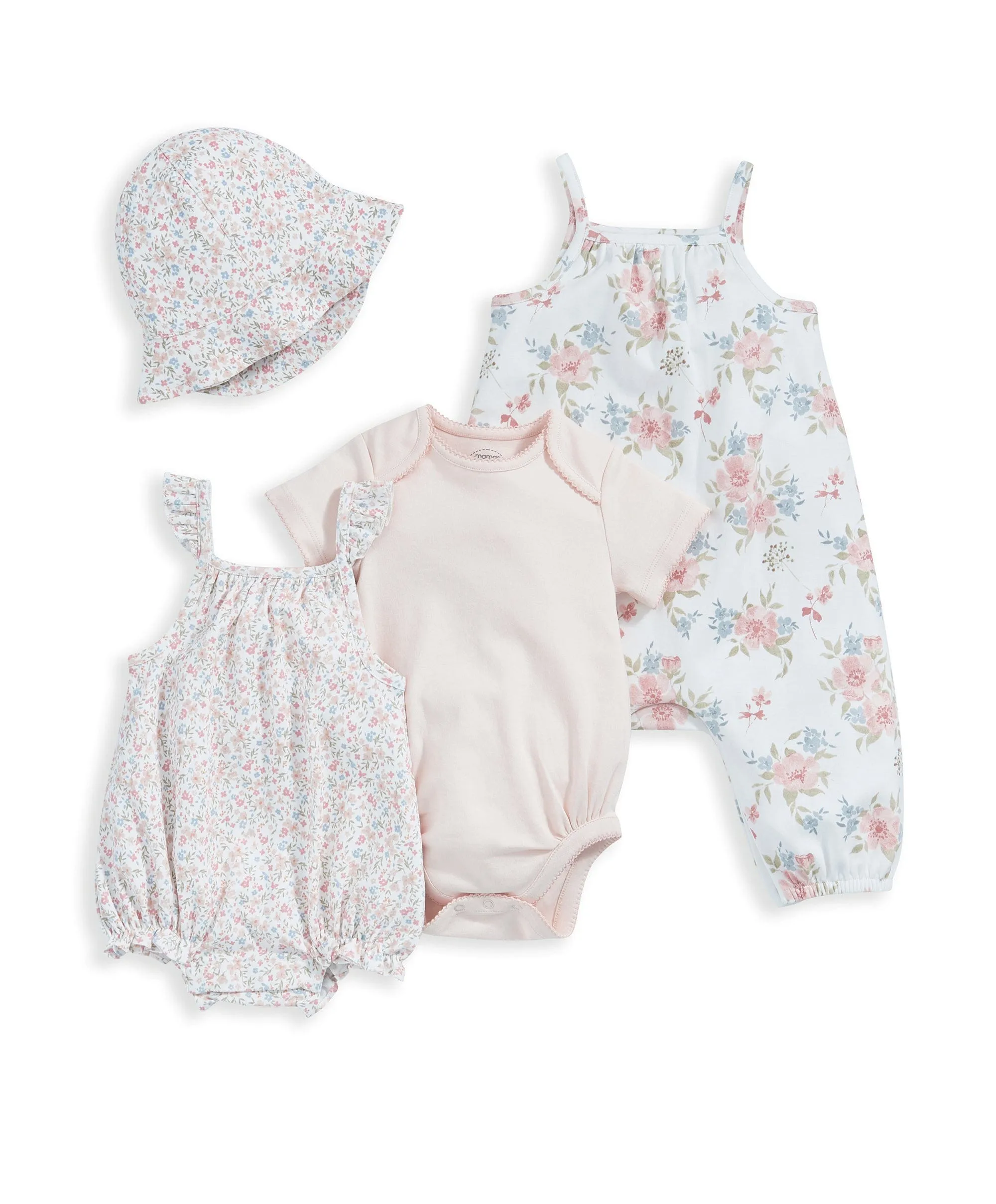 Floral Starter Outfit Set (4 Piece)