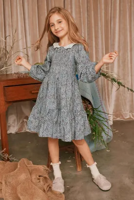 Girls Dress Nellystella Reese Midnight Blooms (Size 4 left)