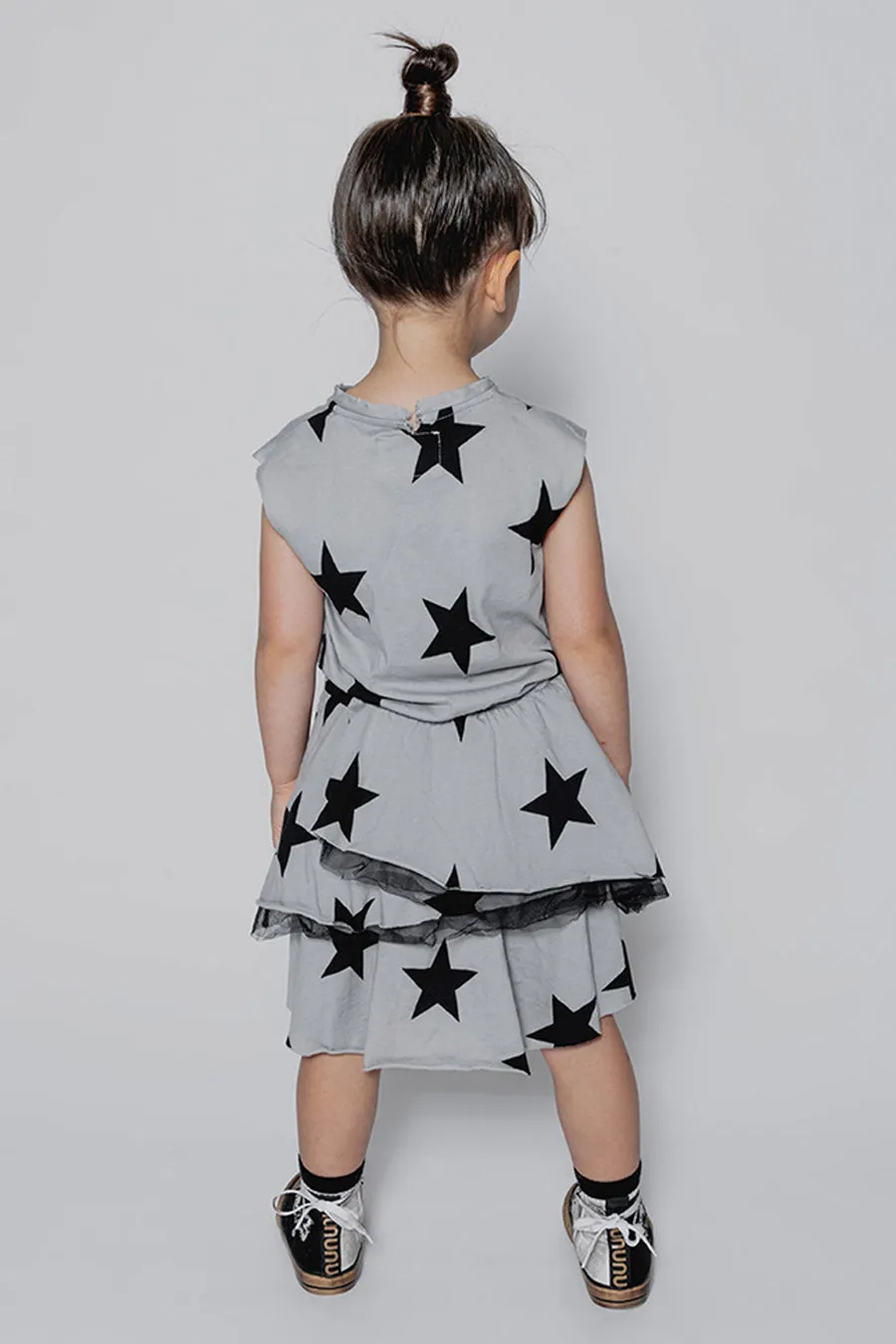 Girls Dress Nununu Star Multi Layered Star