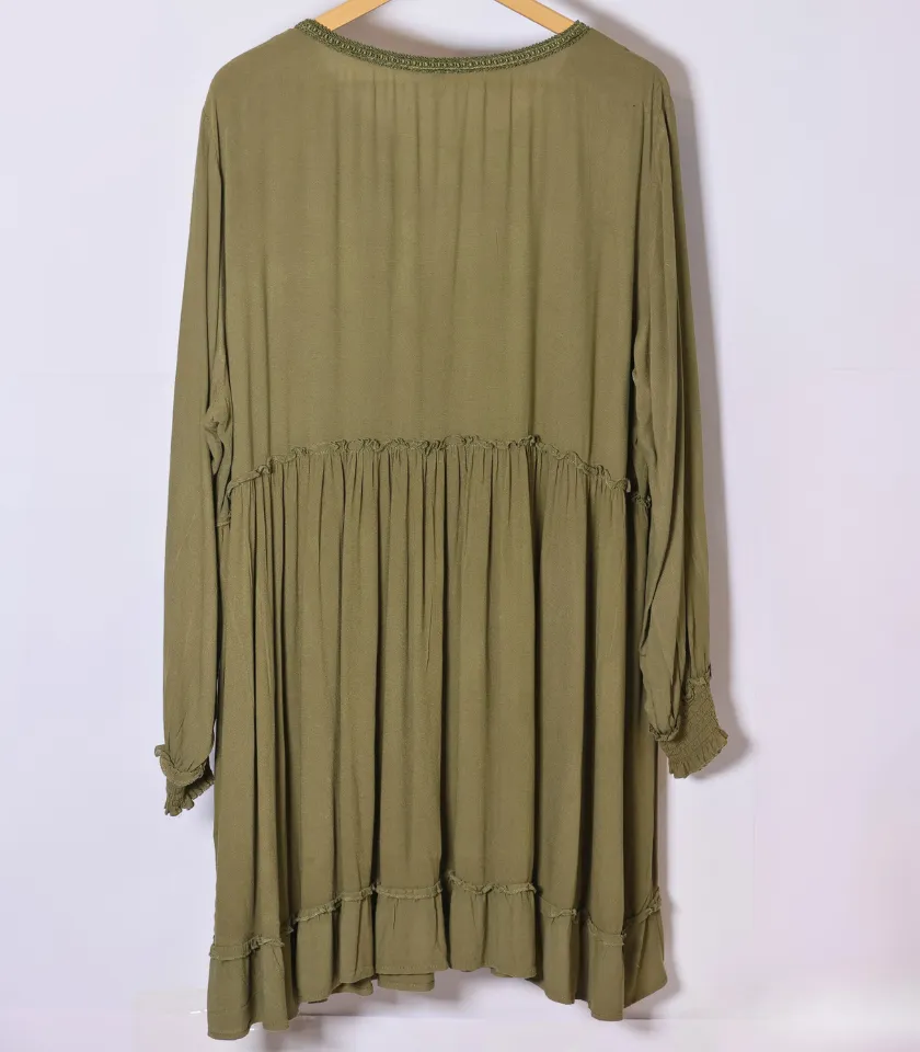 Green Full Sleeve Dress by H&M