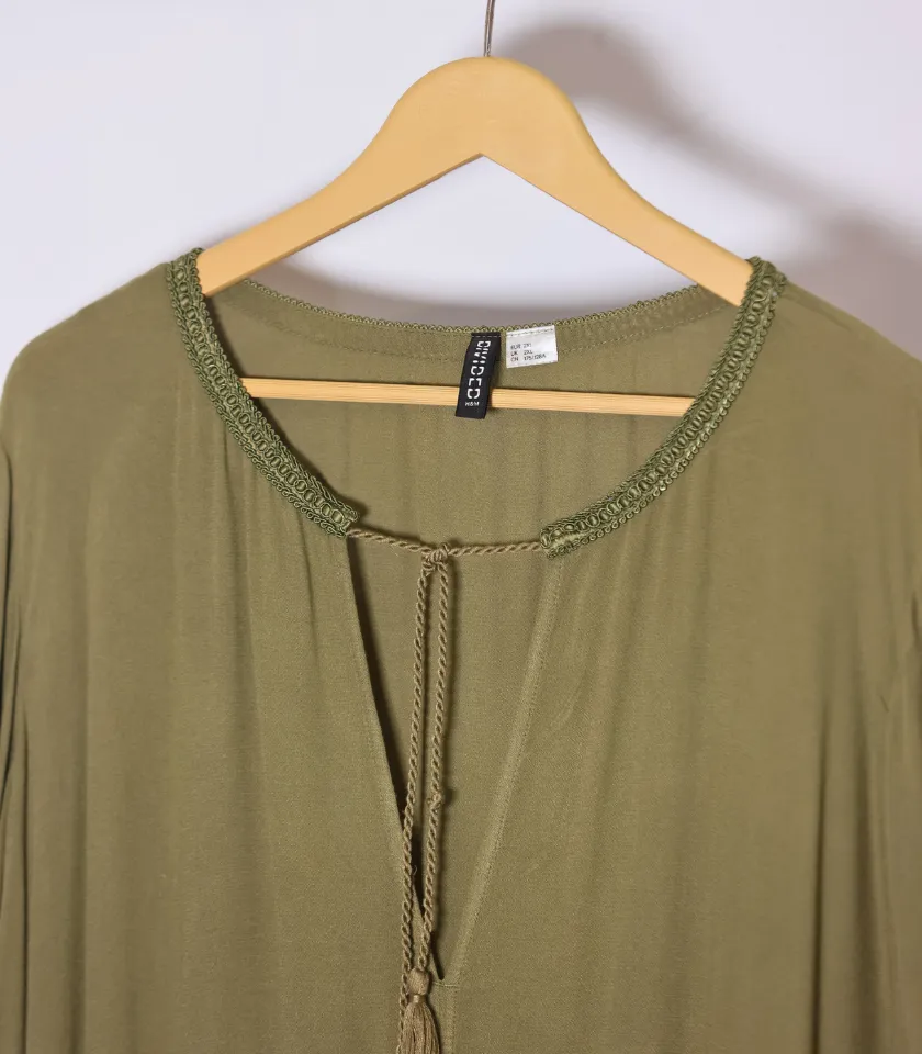 Green Full Sleeve Dress by H&M