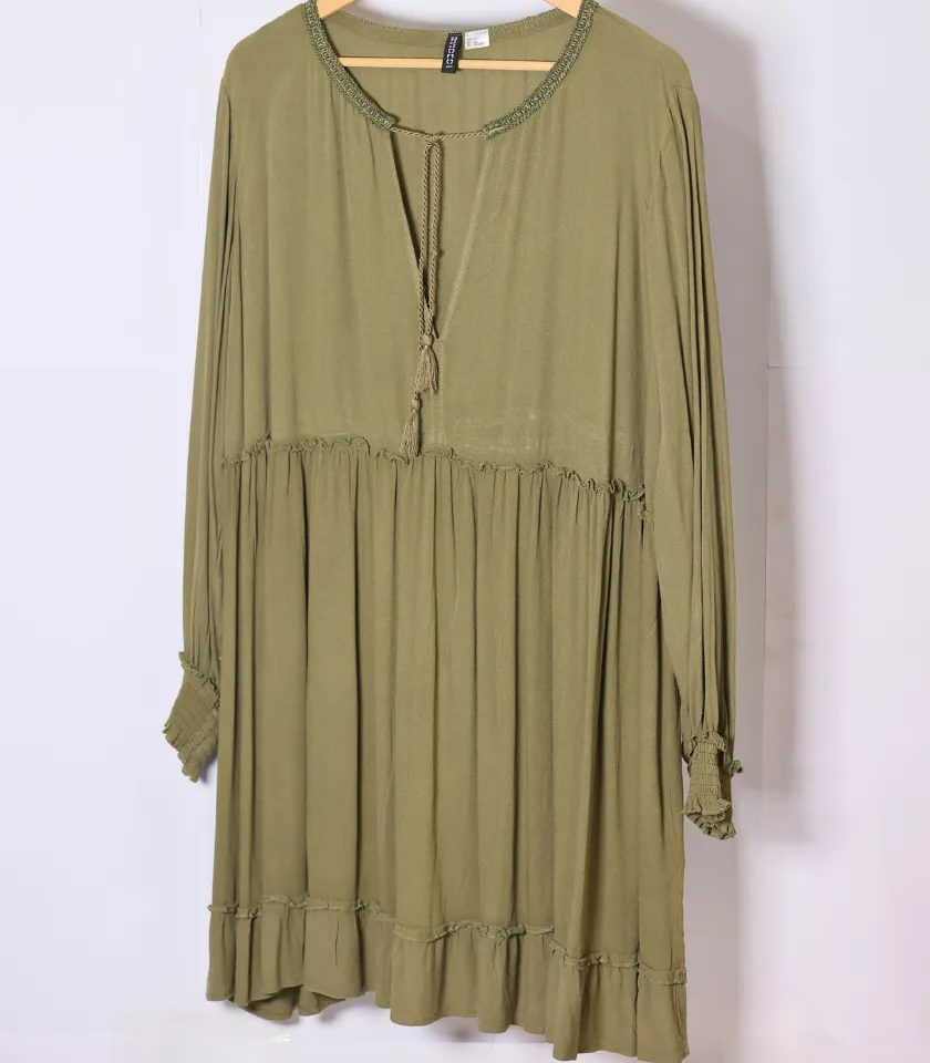 Green Full Sleeve Dress by H&M