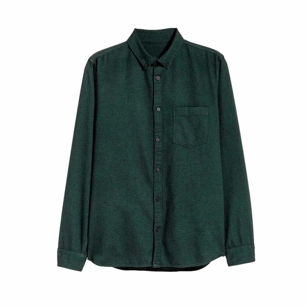 H&M Twill Casual Shirt Green