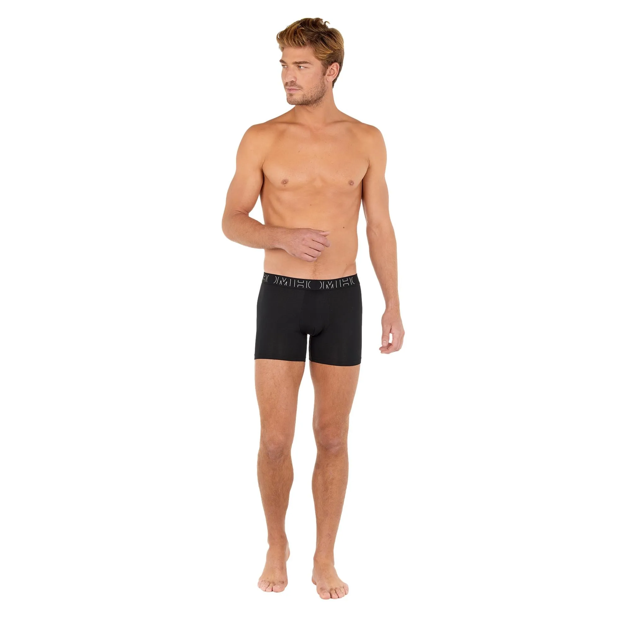 HOM Patrick #2 Long Boxer Briefs 3 Pack - Black/Grey/Grey