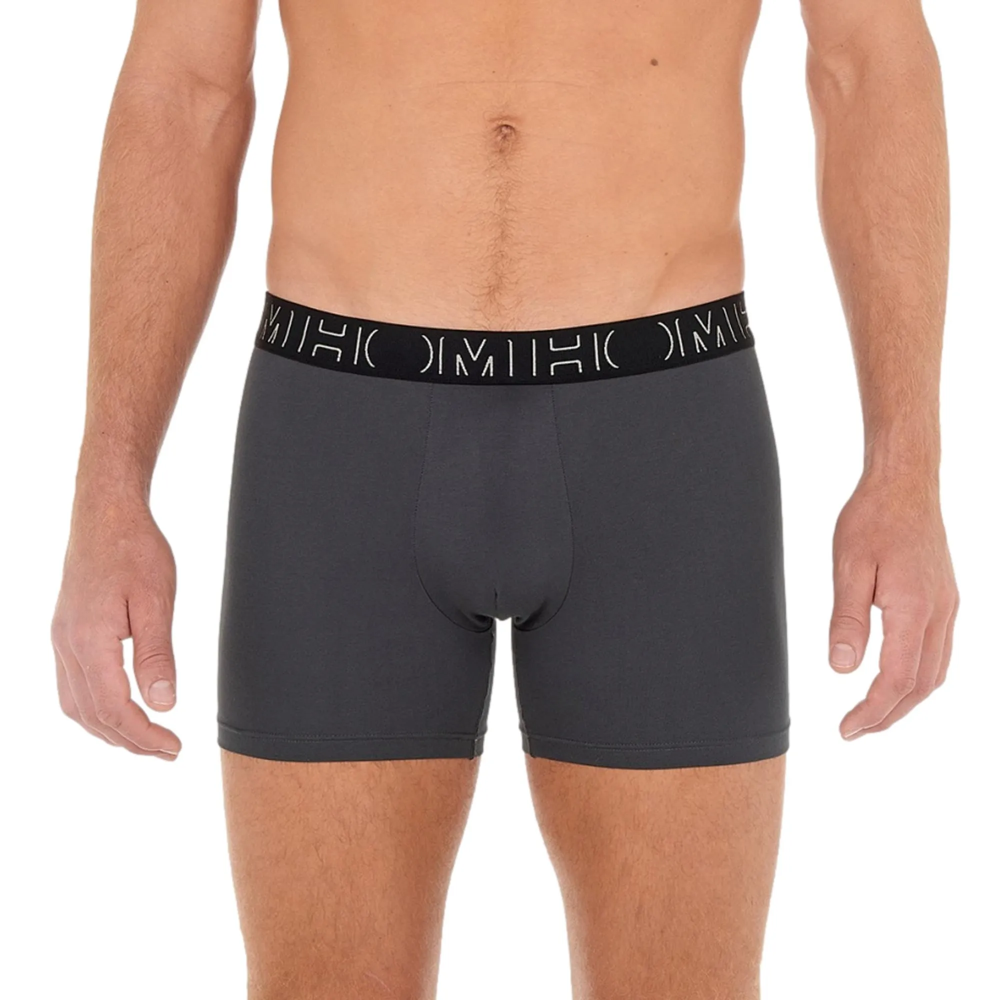 HOM Patrick #2 Long Boxer Briefs 3 Pack - Black/Grey/Grey