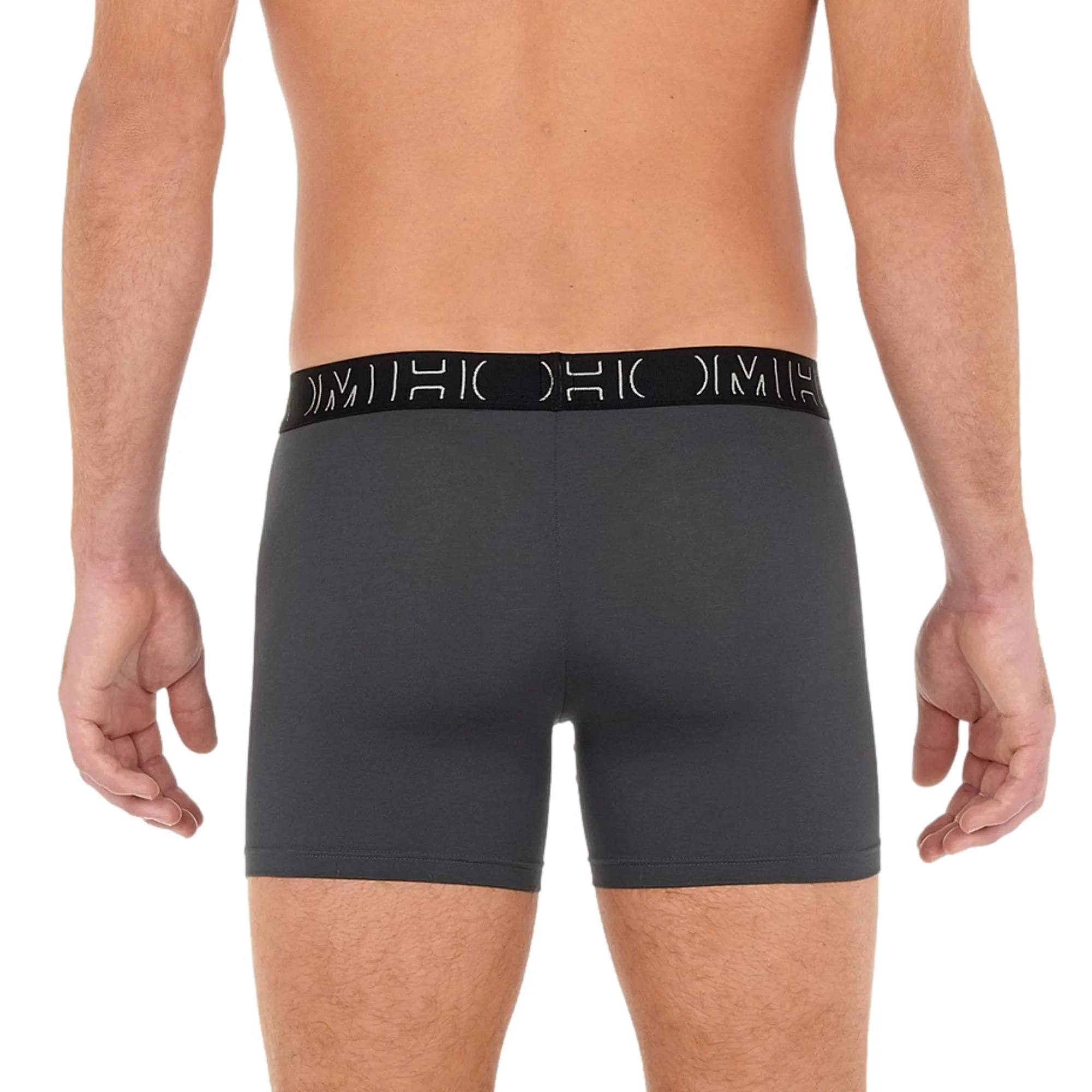 HOM Patrick #2 Long Boxer Briefs 3 Pack - Black/Grey/Grey