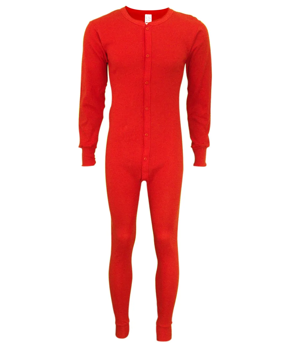 Indera Mills Men's Unionsuit - Red