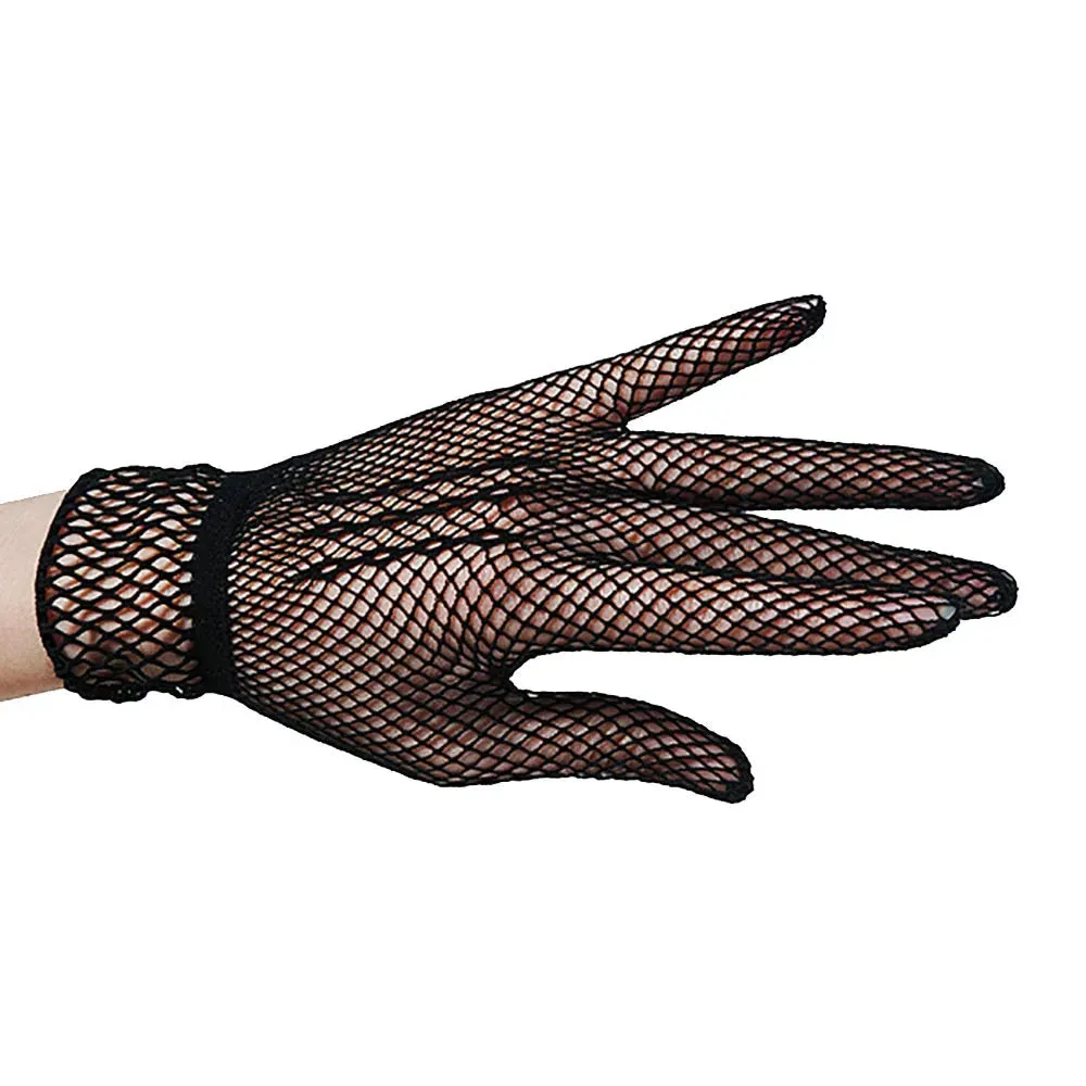 Kendra Fishnet Lace Fashion Gloves