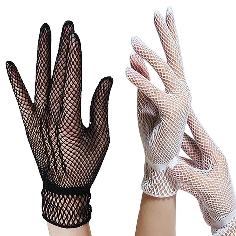 Kendra Fishnet Lace Fashion Gloves